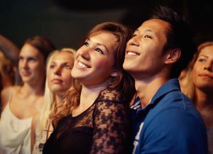 Audience enjoying show