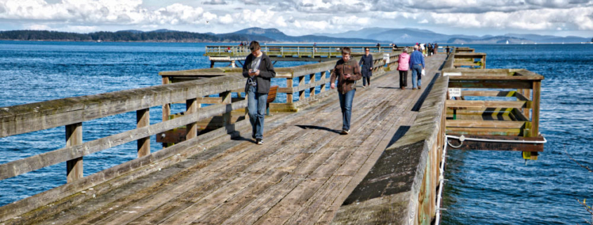 walking on the Sidney Pier