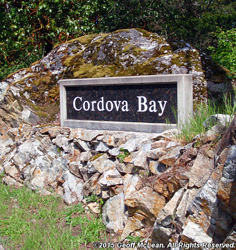 Cordova Bay Sign