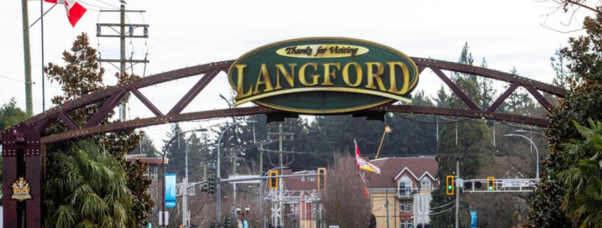 welcome to Langford sign