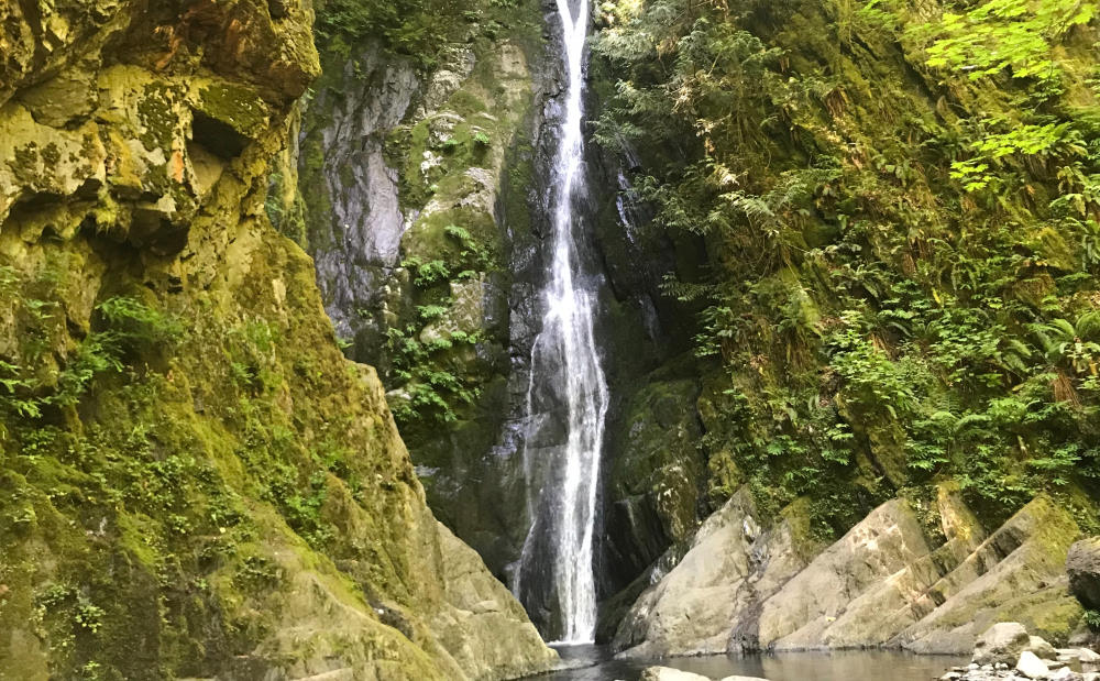 Goldstream Park waterfall