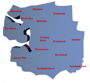 Victoria City Neighbourhoods Map