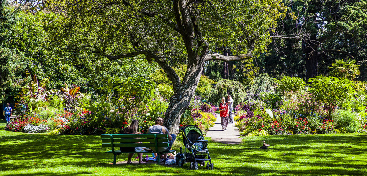 gardens in Beacon Hill Park