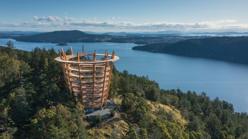 Malahat Skywalk bird's eye view