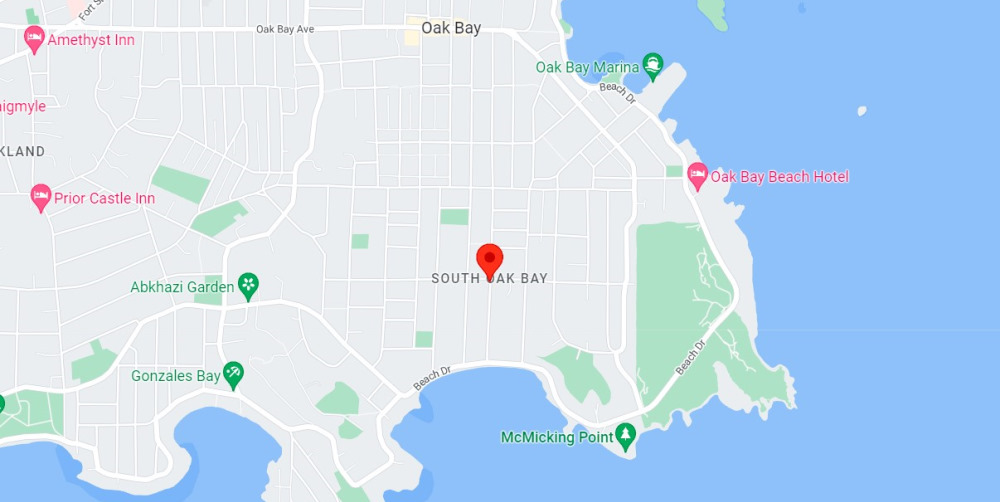 map of Oak Bay