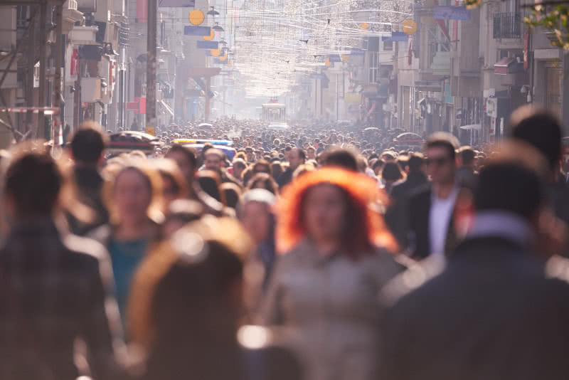 Busy Vancouver street