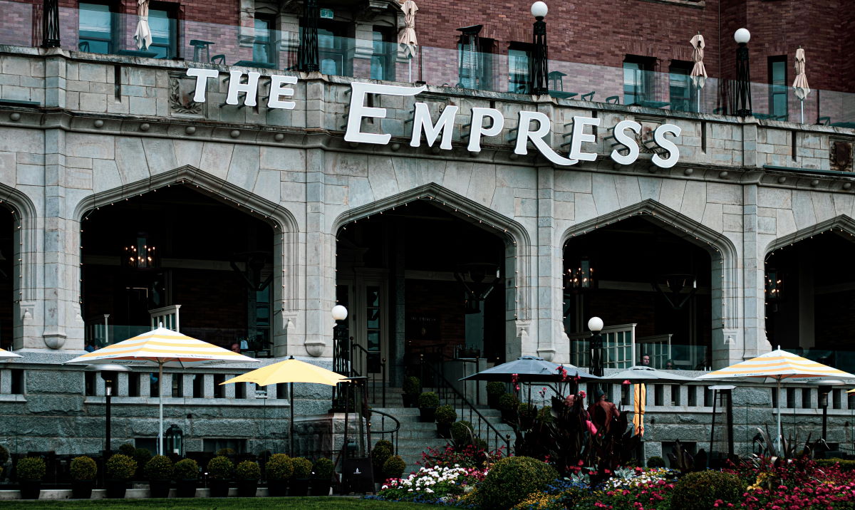 Empress hotel patio 