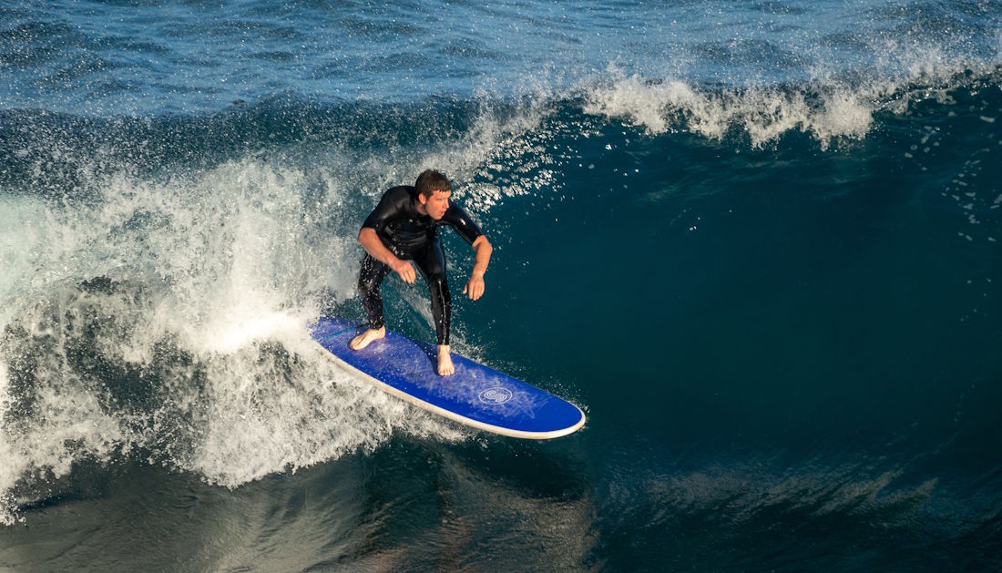 surfer riding wave