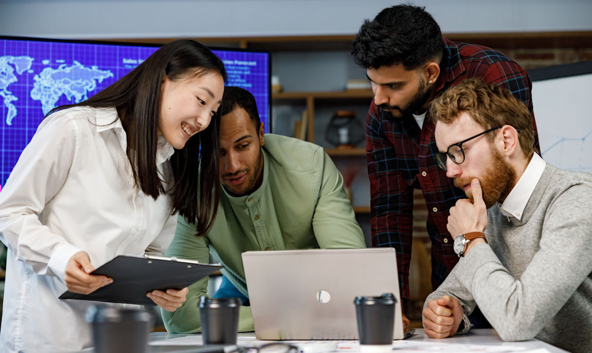 team of tech workers