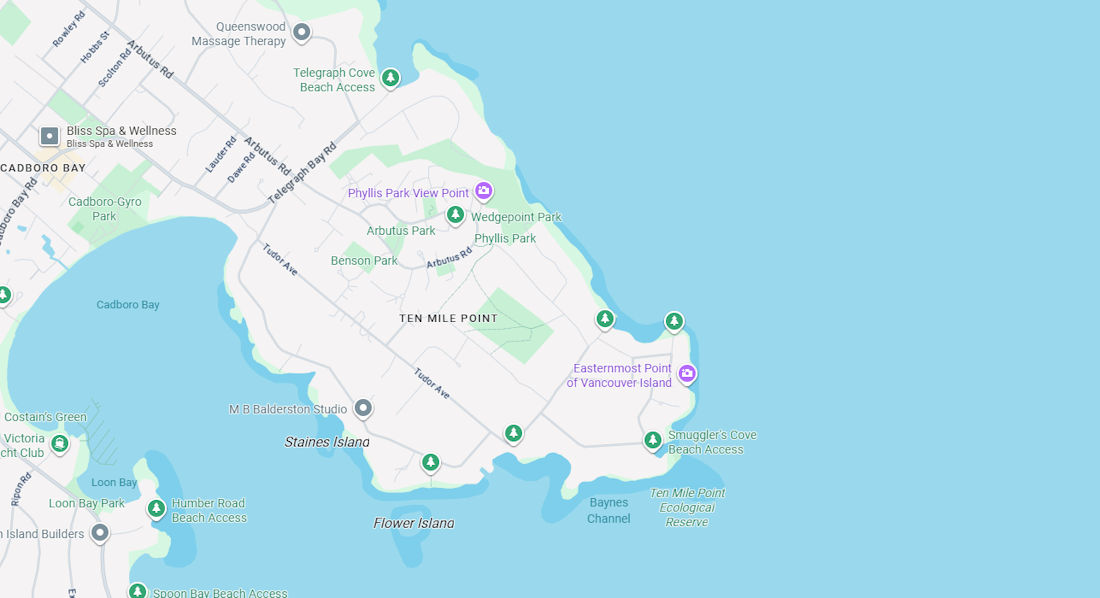 map of Ten Mile Point